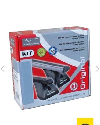 Kit piedi barre auto Green Valley