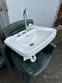 Lavamani completo con rubinetteria e sifone