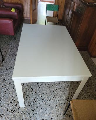 Tavolo in legno apribile a libro + 4 sedie