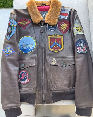 Top Gun G1 Maverick Pete Mitchell giacca in pelle
