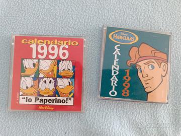 Lotto 2 Calendari Disney da collezione 1996 e 1998
