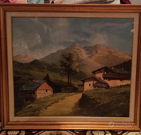 Dipinto"Paesaggio Alpino" Riccardo Simontacchi
