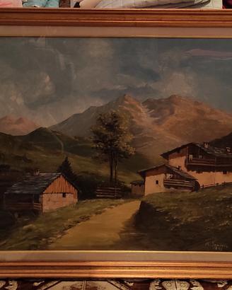 Dipinto"Paesaggio Alpino" Riccardo Simontacchi