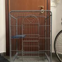 Gabbia con rotelle ( + trasportino OMAGGIO)