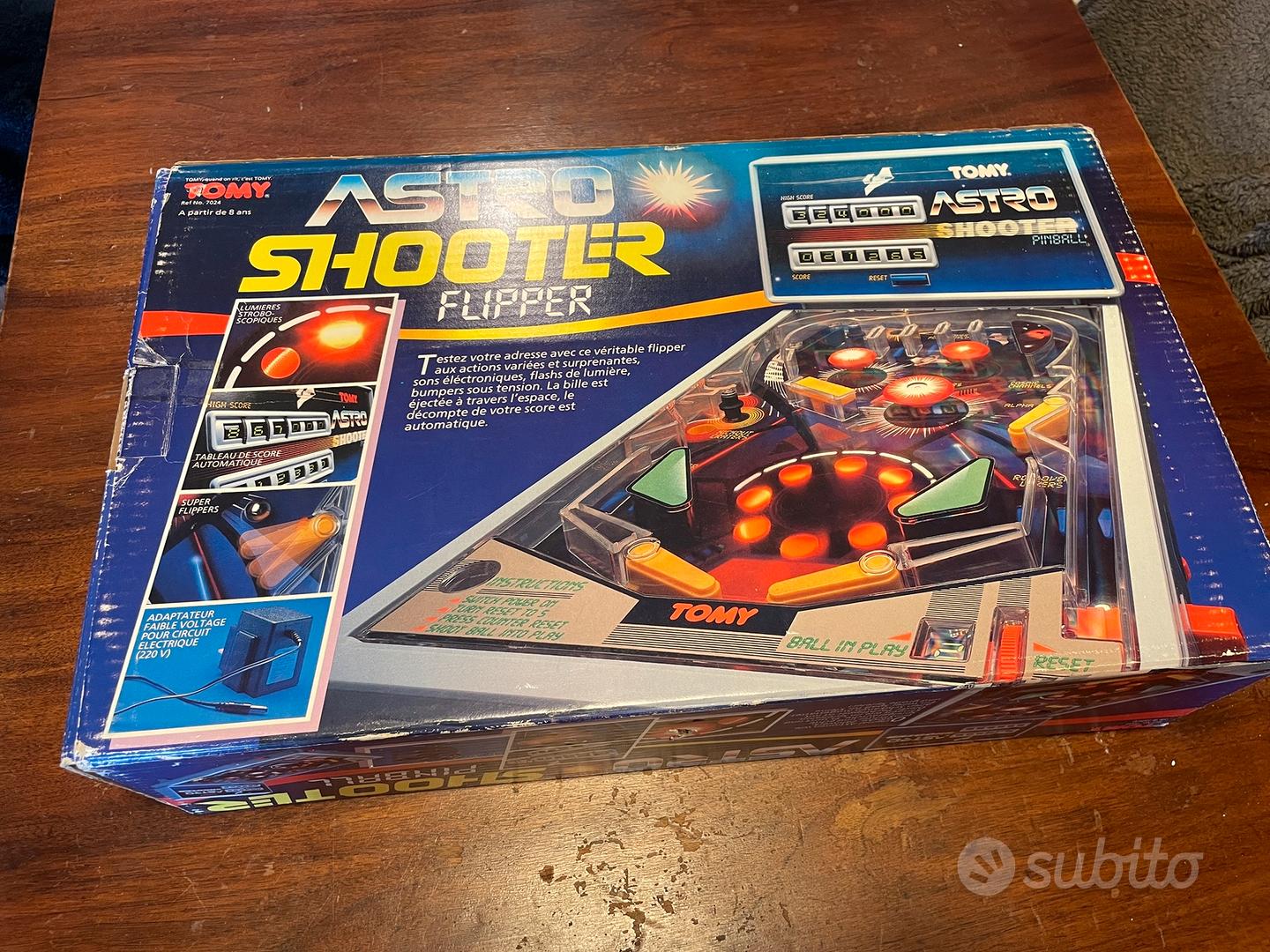 Jeu De Flipper De Table Tomy Astro Shooter Vintage Années 80 - Fonctionne !