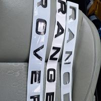 scritta cofano range rover