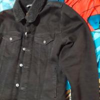 Giubbotto jeans  invernale Zara  nero taglia M. 