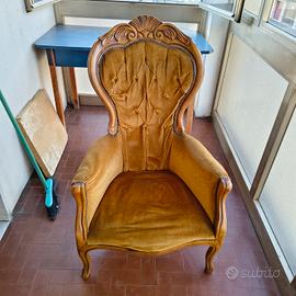 Poltrona Vintage stile Luigi Filippo