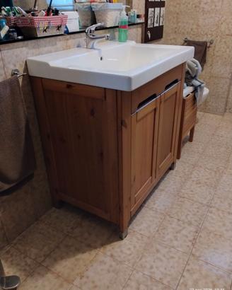 Ikea mobile bagno con lavabo in ceramica - usato