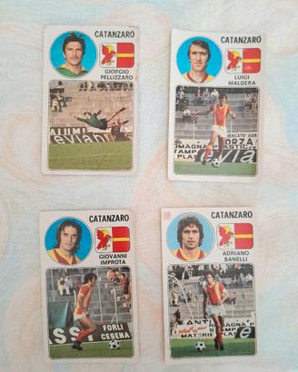 Lotto di 4 Figurine Calciatori 1976-77  CATANZARO
