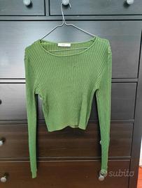 Crop-top a maniche lunghe