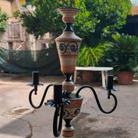 lampadario decorato a mano 