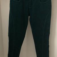 Pantaloni velluto petrolio