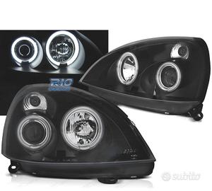 FARI PER RENAULT CLIO II 01-05 ANGEL EYES LED NERI