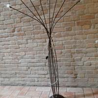 piantana lampada da terra +lampadario su colonna 