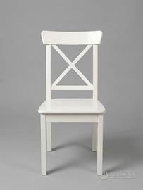 Coppia sedie  Legno Bianca – Stile Classico / IKEA