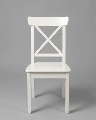 Coppia sedie  Legno Bianca – Stile Classico / IKEA