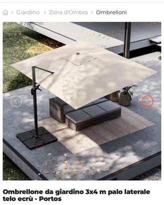 Ombrellone giardino 4x3