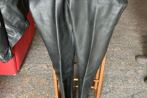 pantaloni moto in pelle