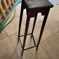 Sgabello legno antico