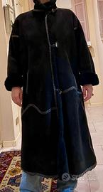 SHEARLING NERO LUNGO