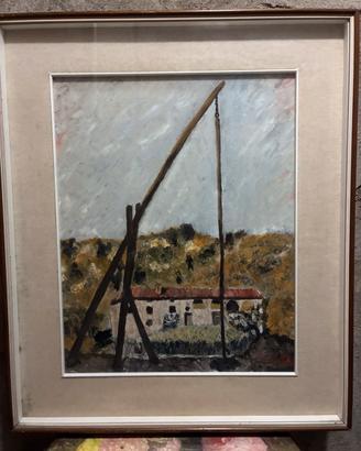 Quadro a olio incorniciato