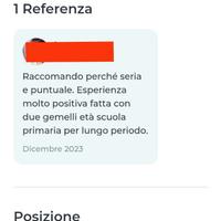 Babysitter aiuto compiti domestico animali