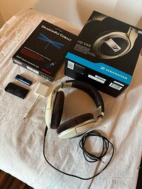 Sennheiser hd 599 + Dragonfly cobalt + adattatore