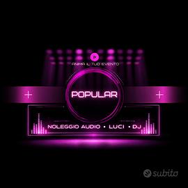 Noleggio Impianto Audio/Luci & DJ Set