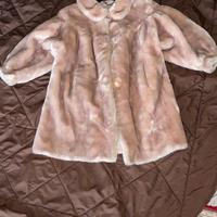 Pelliccia ecologica rosa per bambina taglia 8 anni