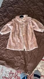 Pelliccia ecologica rosa per bambina taglia 8 anni