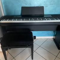 Pianoforte digitale casio CDP-130, sgabello, stand