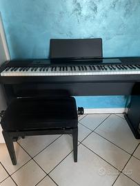 Pianoforte digitale casio CDP-130, sgabello, stand