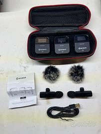 Moman Microfoni Lavalier Wireless Professionali