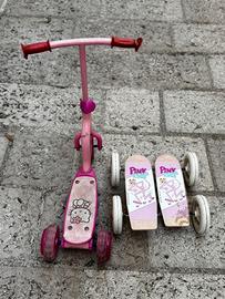 Monopattino e velocipede per Bambina