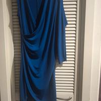 vestito donna blu elettrico taglia M/L