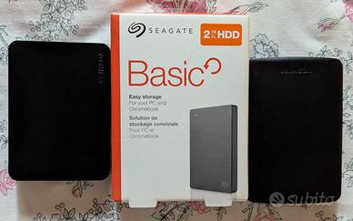 tre hard disk esterni (8 TB) in garanzia