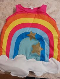 vestito bimba arcobaleno