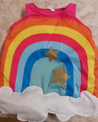 vestito bimba arcobaleno