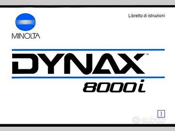 Per Minolta Fotocamere Libretto Manuale Istruzioni