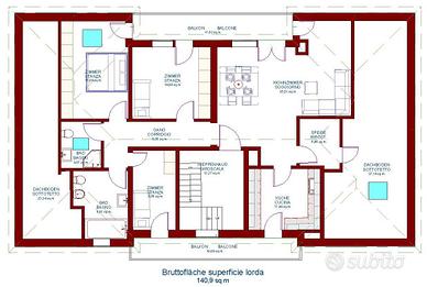 Appartamento rustico di 5 locali nel cuore di Ega,