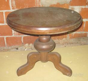 Tavolino Rotondo In Legno Laccato