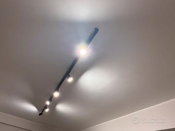 Binario con 6 faretti magnetici