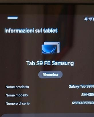TABLET SAMSUNG S9 FE