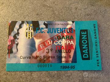 Bigliettio finale Coppa Italia Juventus