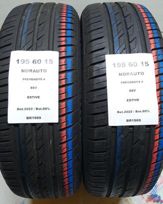 2 GOMME 195 60 15 NORAUTO BR1969