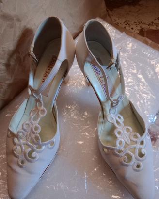 Scarpe Sposa"Guido La Rocca" con tacco alto 7,4 cm
