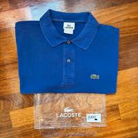 Polo Lacoste Blu taglia 5 ( L ) maniche corte