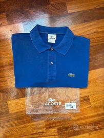 Polo Lacoste Blu taglia 5 ( L ) maniche corte