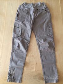 Pantaloni Premaman cotone con tasconi